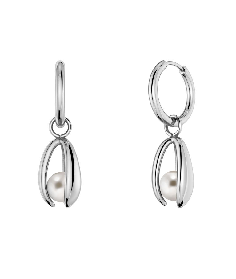 Stålörhängen Moonrave Hoops L Steel AU26
