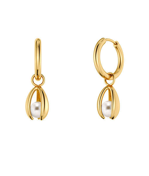 Stålörhängen Moonrave Hoops S Gold AU26 gold