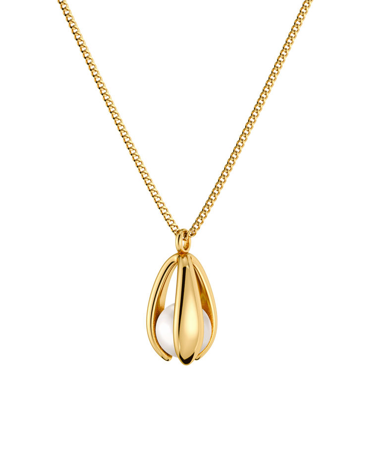Stålhalsband Moonrave Necklace L Gold AU26 gold