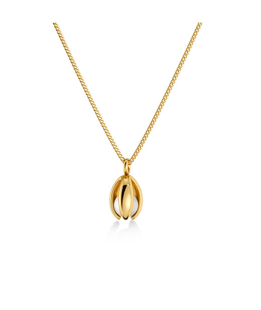 Stålhalsband Moonrave Necklace S Gold AU26 gold