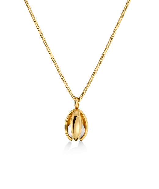Stålhalsband Moonrave Necklace S Gold AU26 gold