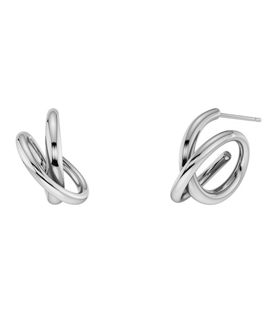 Stålörhängen Nouveau Hoops S Steel AU26