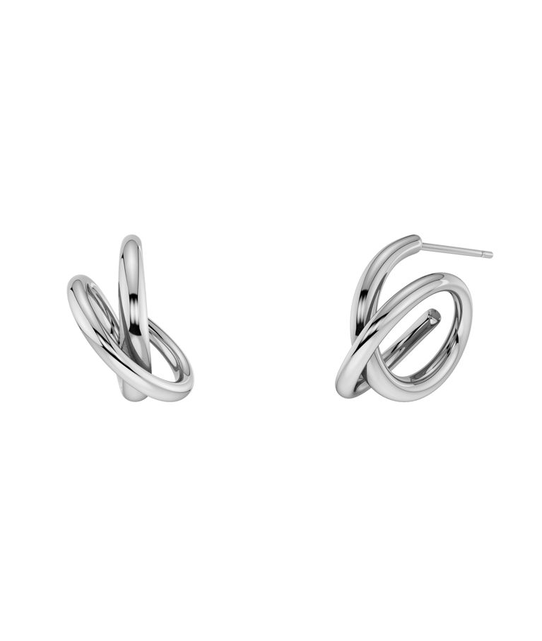 Stålörhängen Nouveau Hoops S Steel AU26
