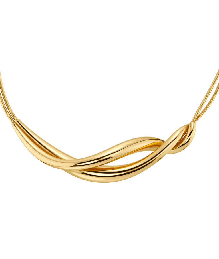 Stålhalsband Nouveau Necklace L Gold AU26 gold