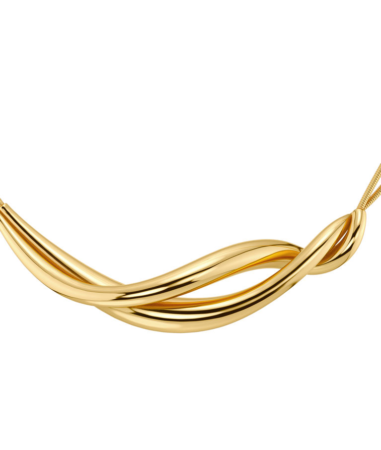 Stålhalsband Nouveau Necklace L Gold AU26 gold