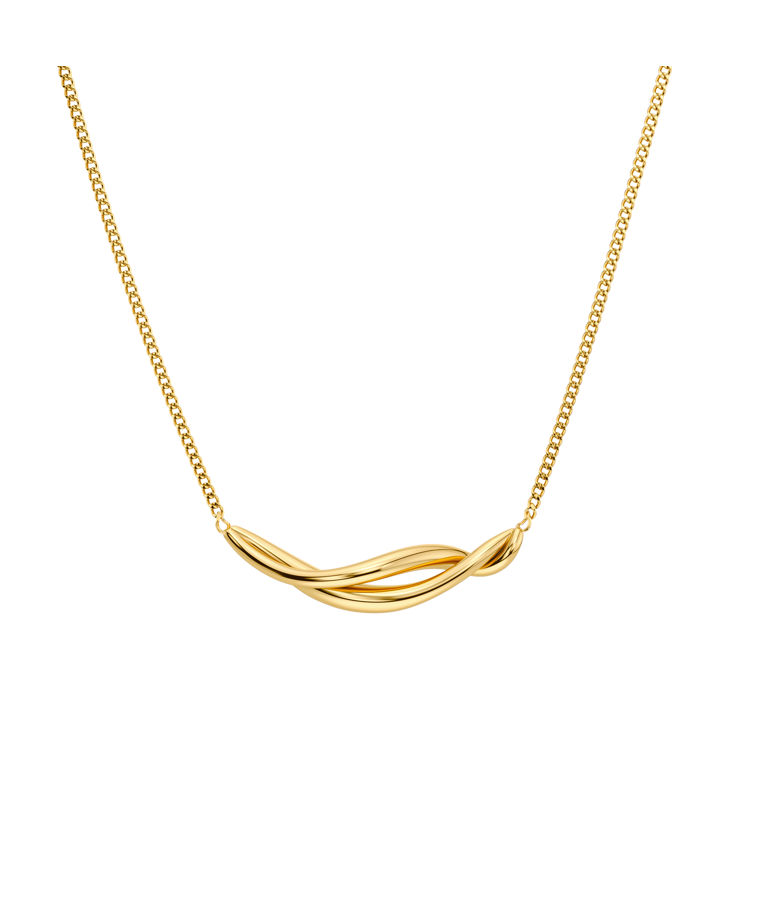 Stålhalsband Nouveau Necklace S Gold AU26 gold