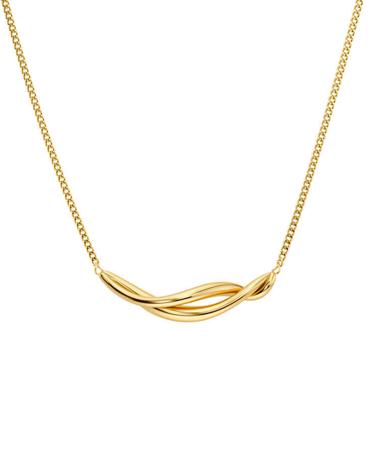 Stålhalsband Nouveau Necklace S Gold AU26 gold