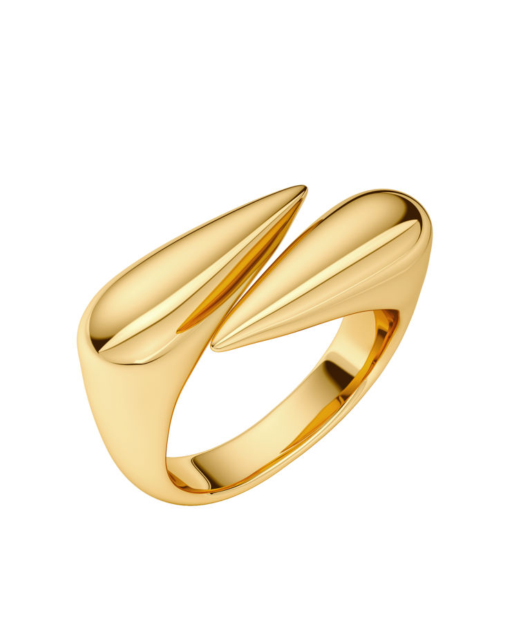 Stålring Peak Spike Ring Gold AU26 gold