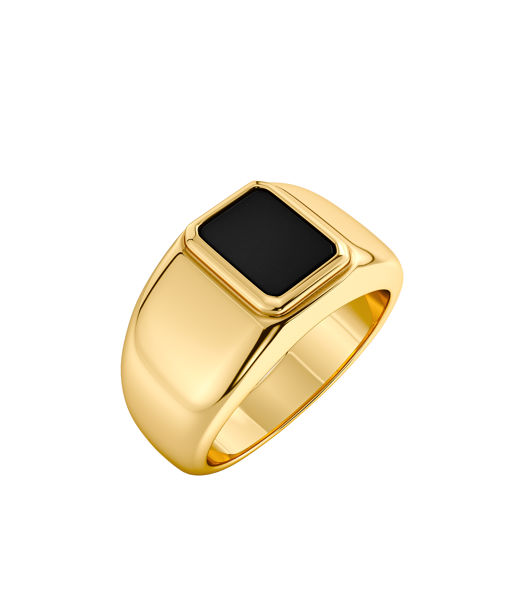 Stålring Phoenix Ring Black Gold Herr AU26 gold