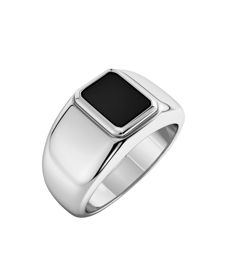 Stålring Phoenix Ring Black Steel Herr AU26