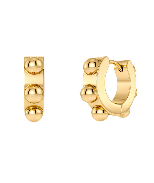 Stålörhängen Stud Hoops Gold AU26 gold