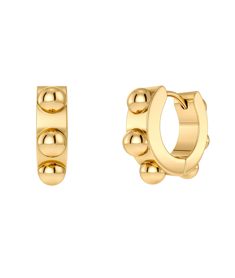 Stålörhängen Stud Hoops Gold AU26 gold
