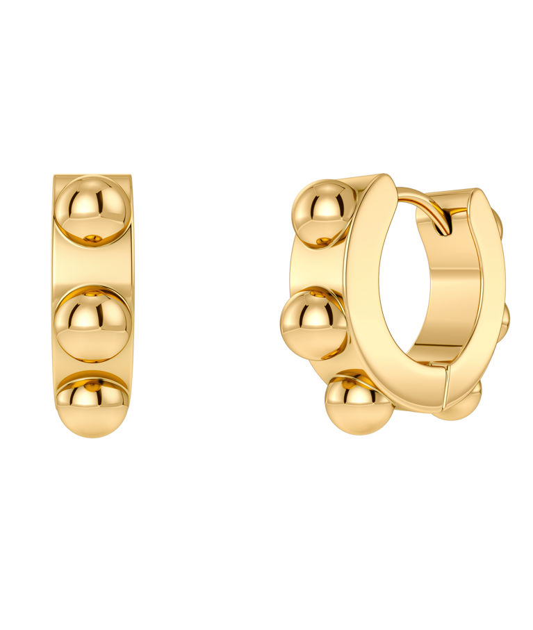 Stålörhängen Stud Hoops Gold AU26 gold