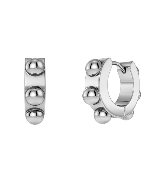 Stålörhängen Stud Hoops Steel AU26
