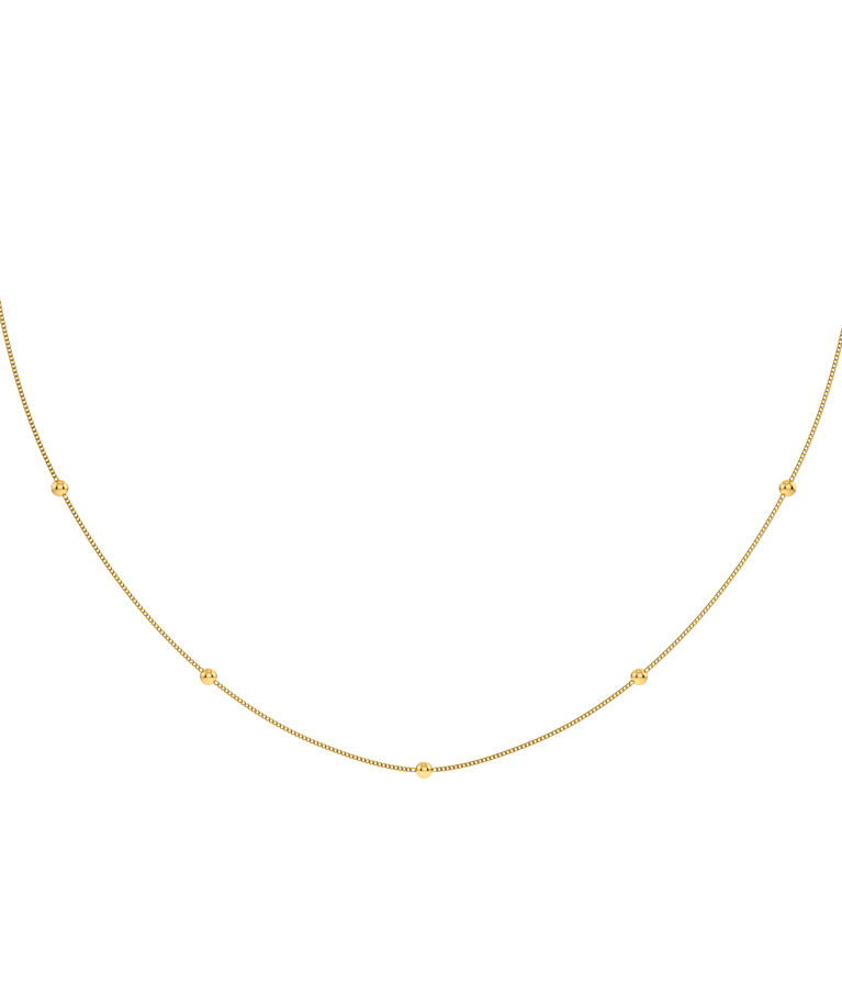 Stålhalsband Stud Necklace Gold AU26 gold