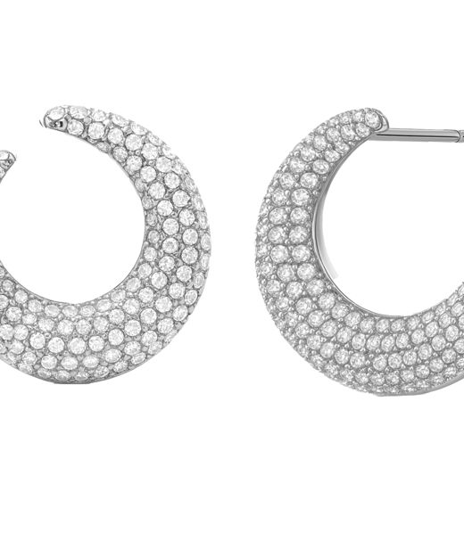 Stålörhängen Wishbone Hoops Sparkle Steel AU26
