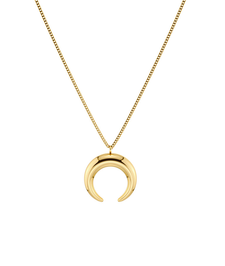 Stålhalsband Wishbone Necklace L Gold AU26 gold