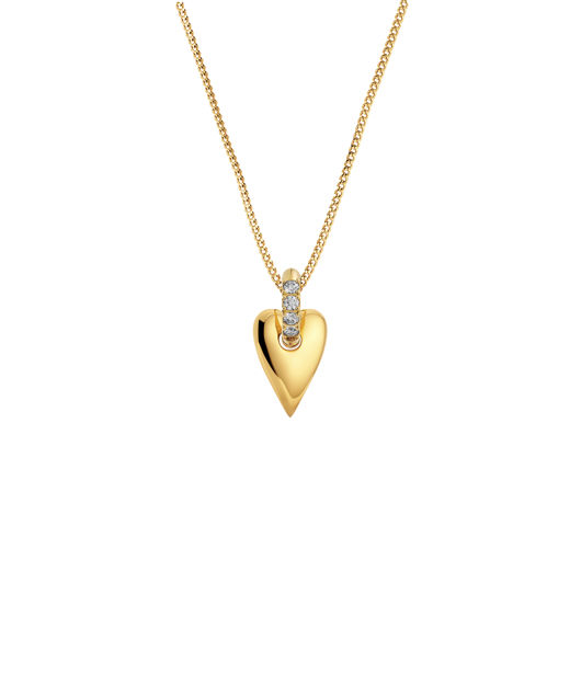 Stålhalsband Amore Sparkle Necklace S Gold AU26 gold