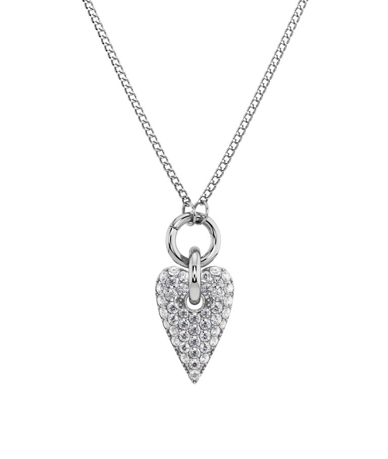 Stålhalsband Amore Sparkle Necklace L Steel AU26