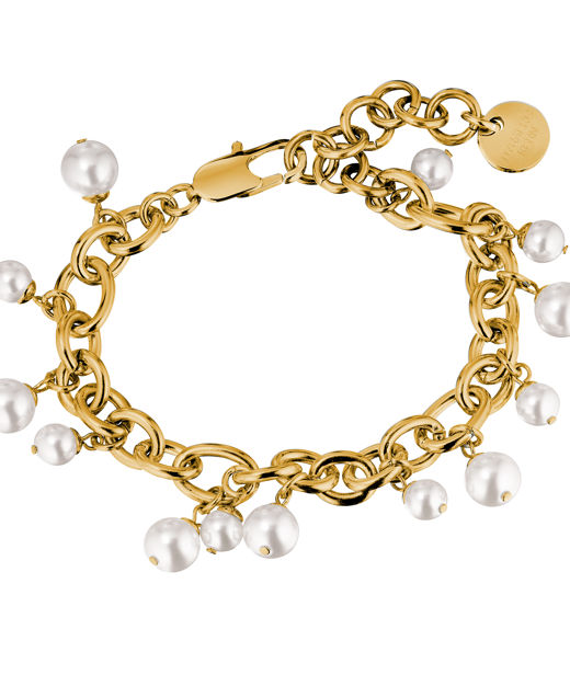 Mässingsarmband ELENA/B SG WHITE PEARL AW26