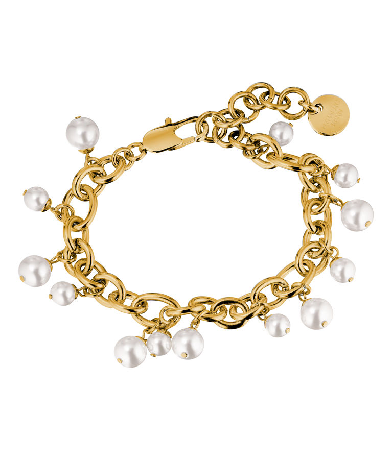 Mässingsarmband ELENA/B SG WHITE PEARL AW26
