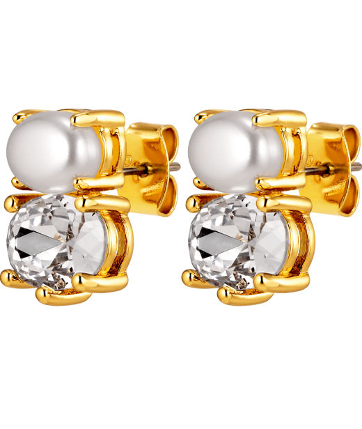 Mässingsörhängen NERIDA SG CRYSTAL PEARL AW26