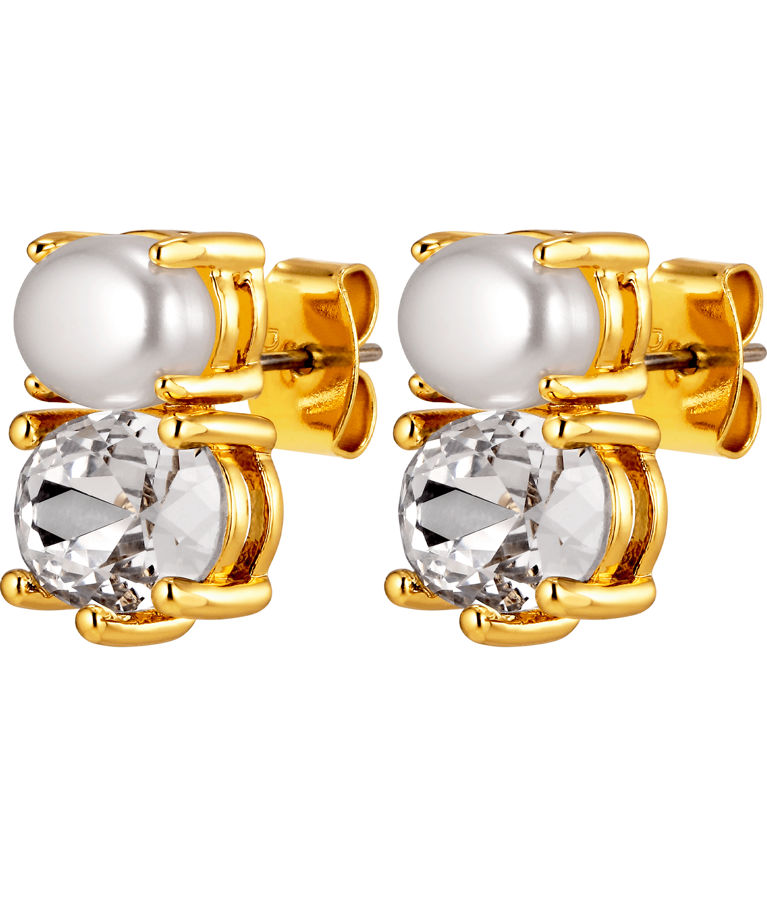 Mässingsörhängen NERIDA SG CRYSTAL PEARL AW26