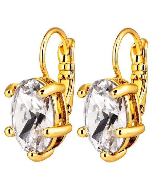 Mässingsörhängen KRISTY SG CRYSTAL AW26
