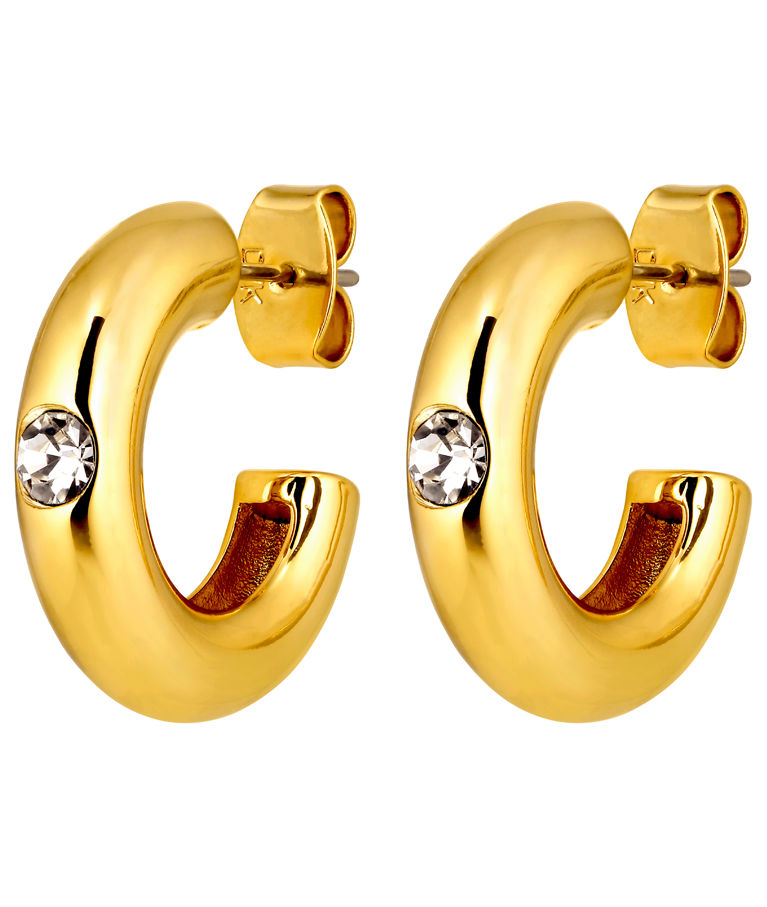 Mässingsörhängen ADAME SG CRYSTAL AW26