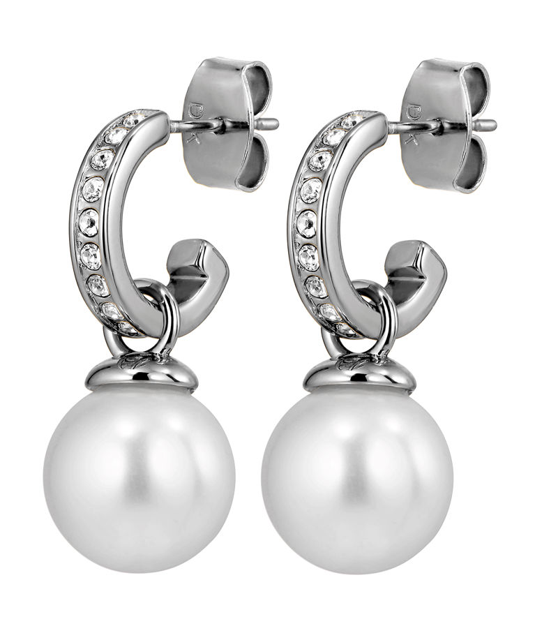 Mässingsörhängen LIORA SS WHITE CRYSTAL AW26
