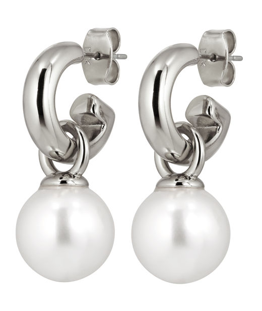 Mässingsörhängen LONA SS WHITE PEARL AW26