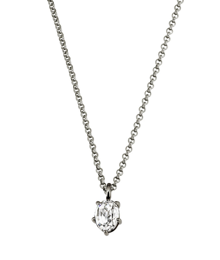 Mässingshalsband ORB SS CRYSTAL AW26
