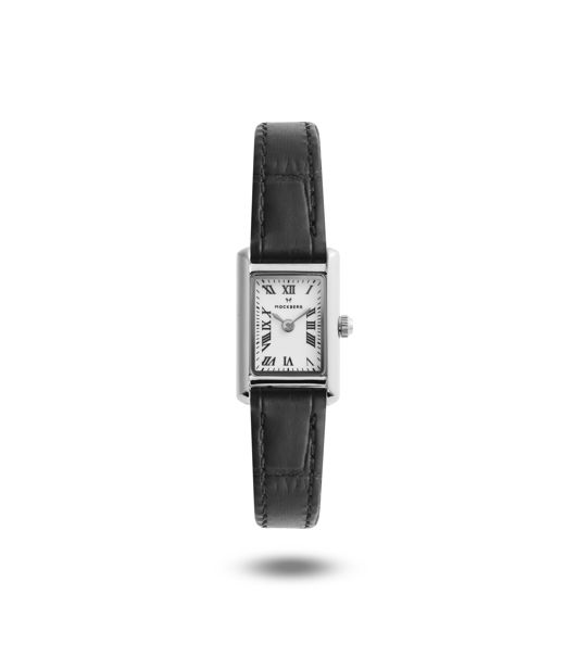 Stålklocka Timeless Leather Petite Black