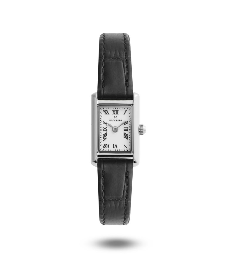 Stålklocka Timeless Leather Petite Black