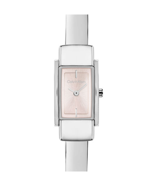 Stålklocka Moderne Pink Dial