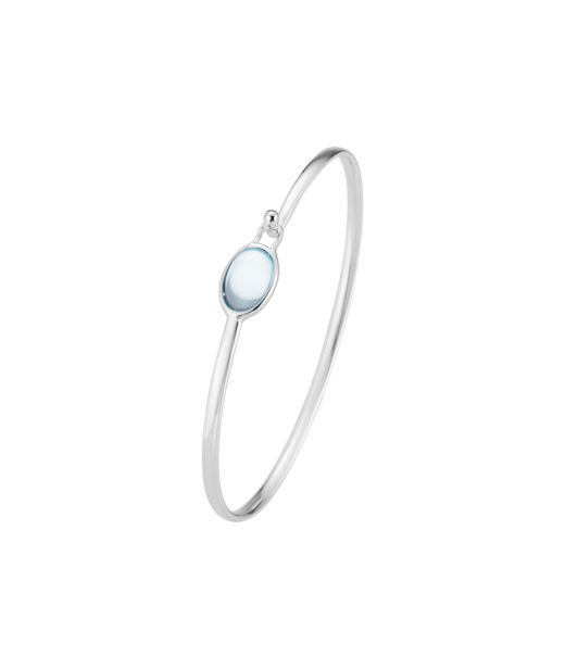 Silverarmring Torun Swiss Blue Topaz