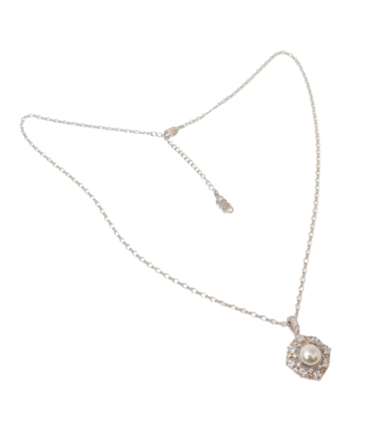 Mässingshalsband Leoni - Ivoryrhodium