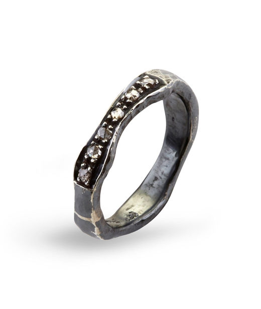 Silverring Heritage Wave Pavé 0,18R