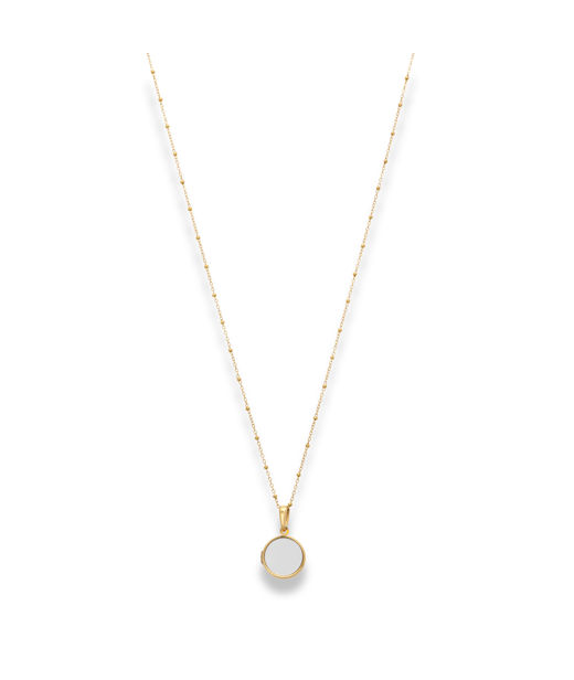 Stålhalsband Epione Mirror Locket gold