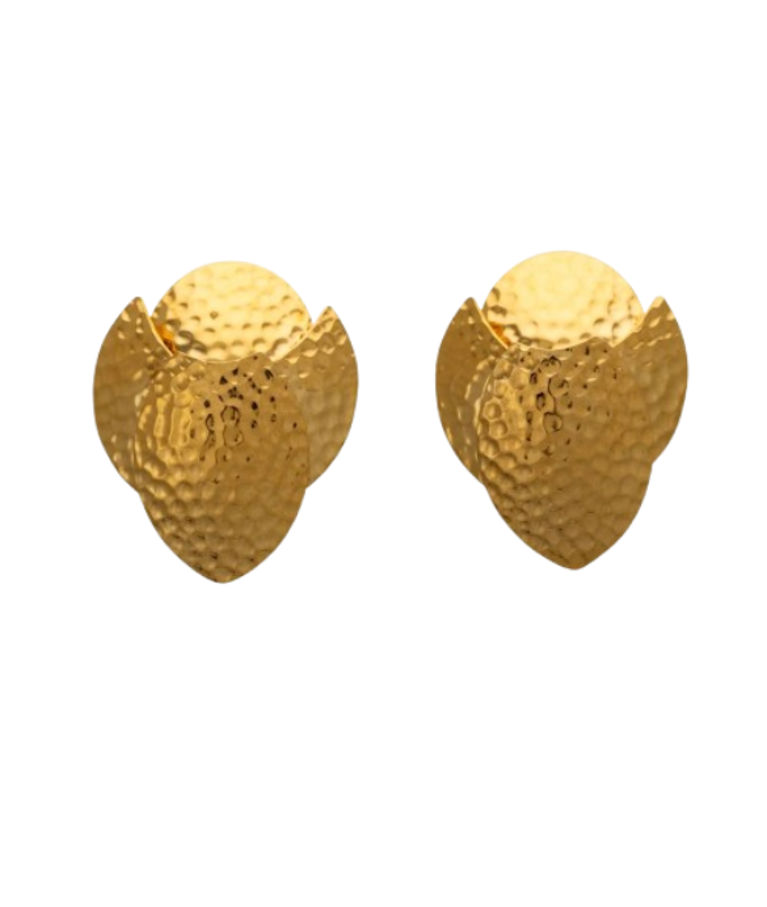Stålörhängen Artemis Statement earring gold