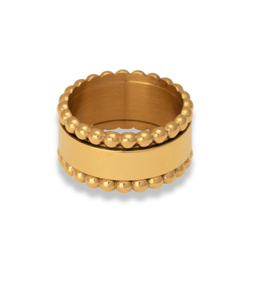 Stålring Hera Anti-Stress Ring Smooth gold