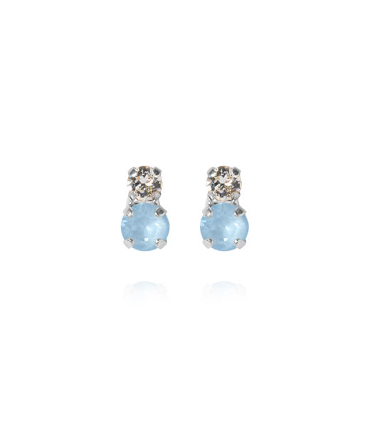 Mässingsörhängen LEAH SKY COMBO rhodium