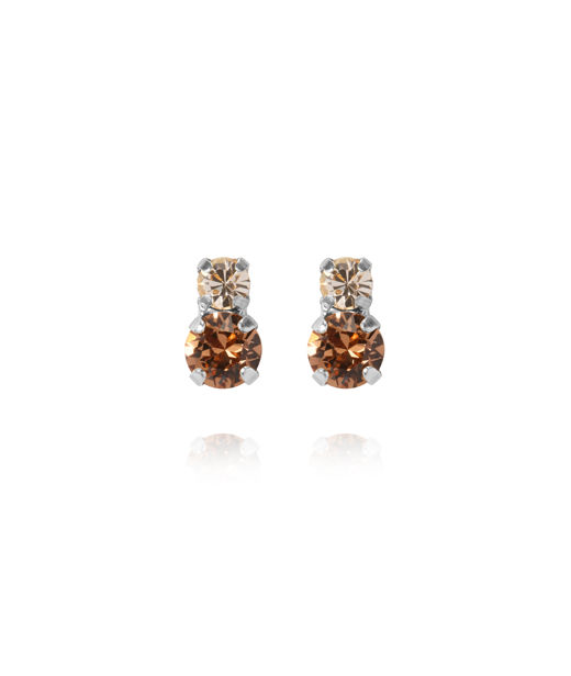 Mässingsörhängen LEAH ReC TOPAZ COMBO rhodium