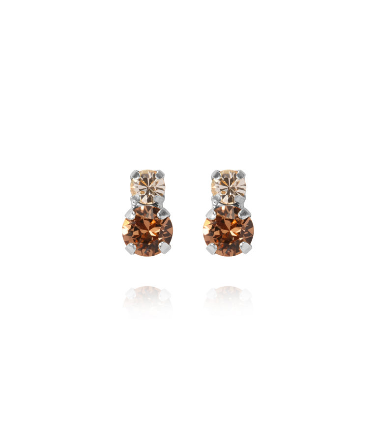 Mässingsörhängen LEAH ReC TOPAZ COMBO rhodium