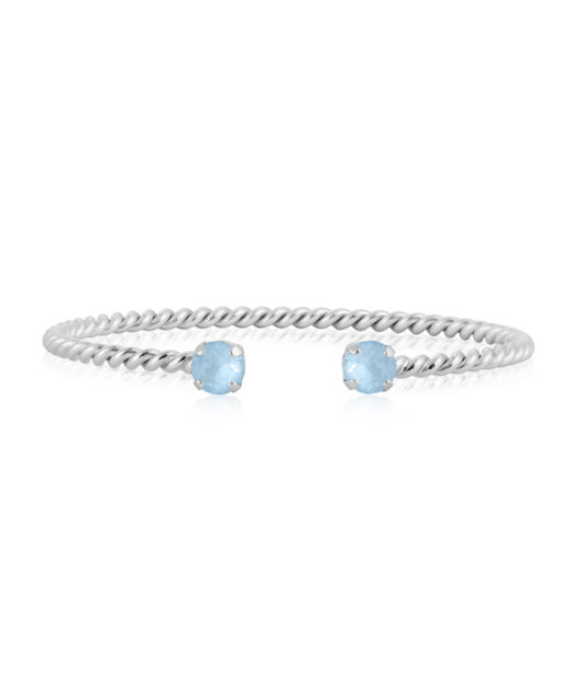 Mässingsarmband MINI TWISTED SKY IGNITE rhodium