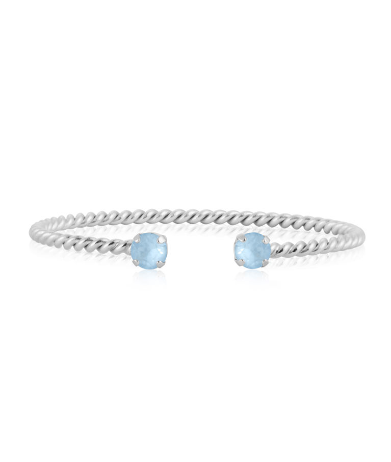 Mässingsarmband MINI TWISTED SKY IGNITE rhodium