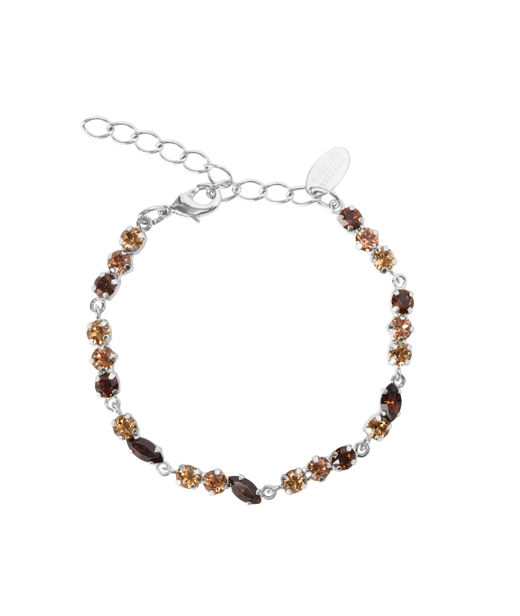Mässingsarmband ALELIA ReC TOPAZ COMBO rhodium