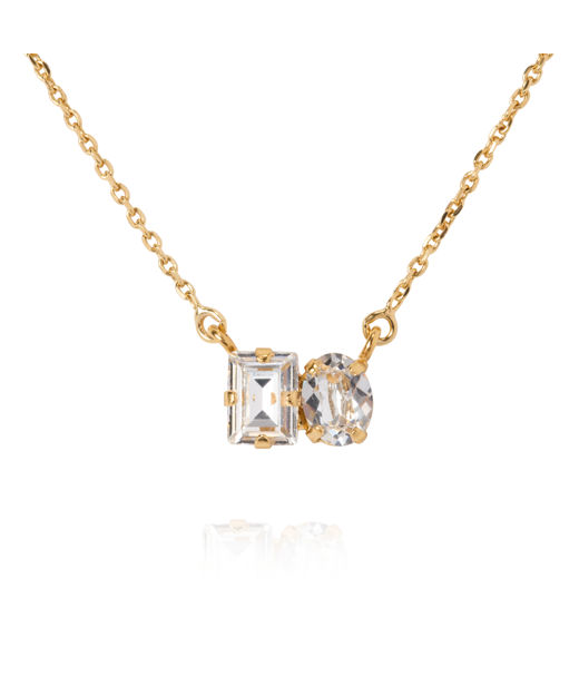Mässingshalsband CLEO CRYSTAL gold
