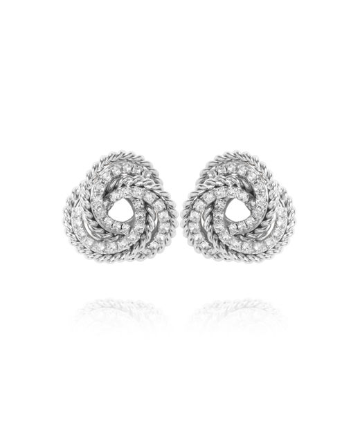 Mässingsörhängen JULIETTE CRYSTAL rhodium