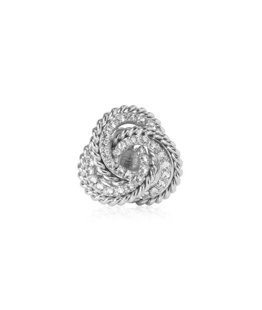 Mässingsring JULIETTE CRYSTAL rhodium